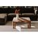 Segment Coffee Table Orange Levante Marble by Moe's Home Collection