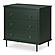Reagan 3 Drawer Nightstand Deep Green by Moe's Home Collection