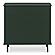 Reagan 3 Drawer Nightstand Deep Green by Moe's Home Collection