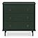 Reagan 3 Drawer Nightstand Deep Green by Moe's Home Collection