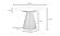Otago 47In Round Dining Table White by Moe's Home Collection