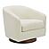 Oscy Swivel Chair Faux Shearling White by Moe's Home Collection