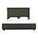 Luzon King Bed w/Tall Headboard - Deep Forest by Moe's Home Collection