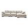 Plunge Large Sectional Cappuccino by Moe's Home Collection