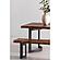 Bent Bench Extra Small Brown by Moe's Home Collection