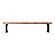 Bent Bench Extra Small Brown by Moe's Home Collection