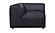 Form Corner Chair Vantage Black Leather by Moe's Home Collection
