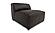Form Slipper Chair Espresso Brown Leather by Moe's Home Collection