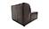 Form Slipper Chair Espresso Brown Leather by Moe's Home Collection