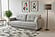 Nord Mid-Century Modern Sleeper Sofa Silver with Storage by Prestige Furnishings
