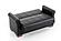Orbit Black PU Leather Convertible Loveseat by Casamode
