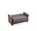 Orbit Dark Brown Convertible Loveseat by Casamode
