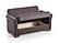 Orbit Brown PU Leather Convertible Sofa Bed by Casamode