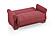 Orbit Burgundy Convertible Sofa Bed by Casamode