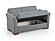 Orbit Gray Convertible Sofa Bed by Casamode