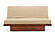 Futon Set - Queen Size - Okinawa Natural Frame, Mattress w/Removable Solid Cover
