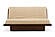 Futon Set - Full Size - Okinawa Walnut Frame, Mattress w/Removable Solid Cover