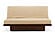 Futon Set - Queen Size - Okinawa Walnut Frame, Mattress w/Removable Solid Cover