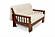 Futon Set - Twin Size - Osaka Natural Frame, Mattress w/Removable Solid Cover