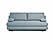 Lagoon Sofa Bed Sleeper (Queen Size) Perfect Gray Blue by Prestige Furnishings