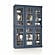 48.5" x 71.5" Pantry China Cabinet w/6 Glass Doors by Palace Imports