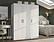 Urban 3-Door Wardrobe Armoire w/Raised Panel by Palace Imports