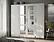 Urban 4-Door Wardrobe Armoire w/Mirrored Panel - White by Palace Imports