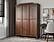 Kyle 3-Door Wardrobe - Mocha by Palace Imports