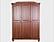 Kyle 3-Door Wardrobe - Mocha by Palace Imports