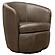 Barolo - Vintage Brown Swivel Club Chair by Parker House Furniture