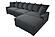 174 Fabric 4-Piece Modular Sectional Sofa Set Dark Gray by Poundex