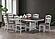 F1798 Wood Dining Chair Antique White by Poundex