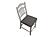 F1799 Wood Dining High Chair Antique White by Poundex