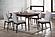 F1805 Wood Upholstered Dining Chair Walnut by Poundex