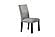 F1911 Wood Upholstered Dining Chair Gray/Black by Poundex
