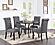 F1913 Wood Upholstered Dining Chair Charcoal/Black by Poundex