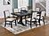 F1925 Wood Upholstered Dining Chair White/Black by Poundex