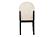 F1926 Wood Upholstered Dining Chair White/Black by Poundex