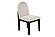 F1926 Wood Upholstered Dining Chair White/Black by Poundex