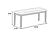 F1929 Wood Dining Bench Walnut by Poundex