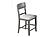 F1931 Wood Dining High Chair Gray by Poundex