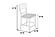 F1932 Wood Dining High Chair Antique White by Poundex