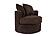 F1941 Fabric Swivel Chair Chocolate by Poundex
