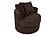 F1941 Fabric Swivel Chair Chocolate by Poundex