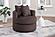 F1941 Fabric Swivel Chair Chocolate by Poundex
