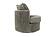 F1942 Fabric Swivel Chair Smoke by Poundex