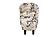 F1943 Fabric Accent Chair w/Ottoman White by Poundex