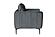 F1945 Velvet Accent Chair Gray by Poundex