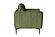 F1946 Velvet Accent Chair Dark Green by Poundex