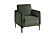 F1946 Velvet Accent Chair Dark Green by Poundex
